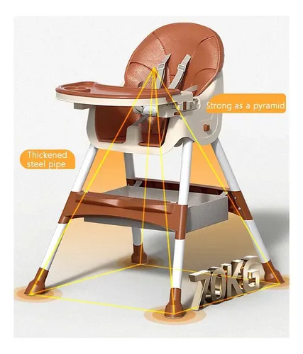 Silla De Bebé Comer Portátil Con Ruedas Kinder Aspor D