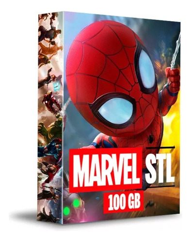 Super Pack Stl Archivos Marvel 100 Gb Completo 