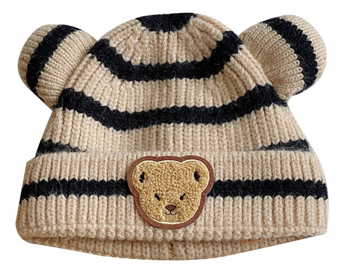 Gorro De Bebé Tejido Con Forma De Oso Para Otoño-invierno, C