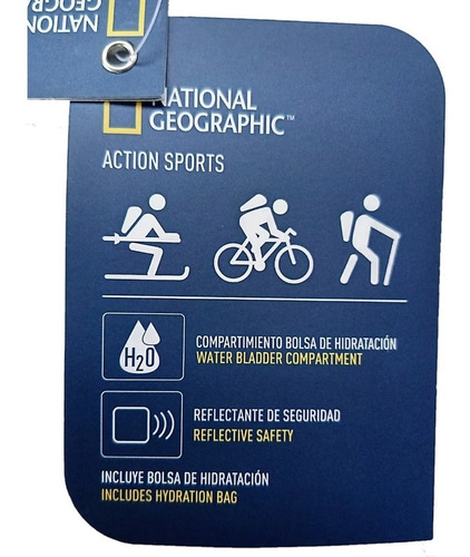 Imagen 7 de 9 de Mochila De Hidratacion Backpack Campismo Nat Geo Yakima 12