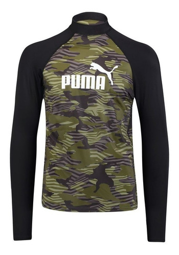 Rashguard Long Sleeve 100000129-200 S Blk/ Olv Puma Talla G