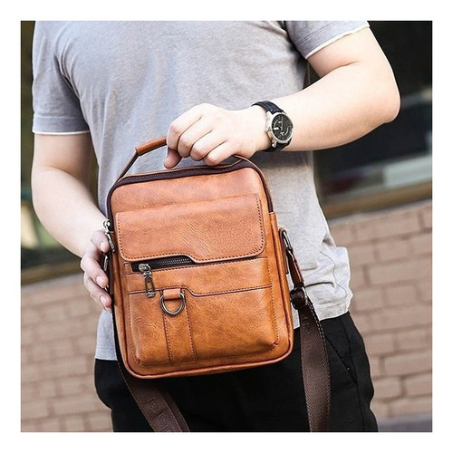 . Bolso De Piel Para Hombre Con Bandolera Empresarial