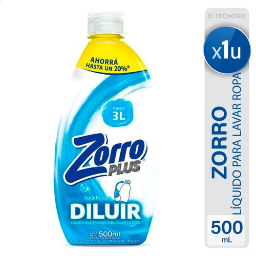 Jabon Liquido Lavar Ropa Zorro Para Diluir Plus Mejor Precio