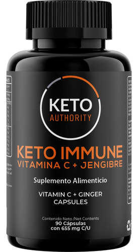 Vitamina C + Jengible | 90 Cápsulas | Keto Authority