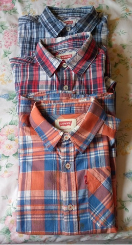 Juego 3 Camisas Levis Strauss Para Niños Talla S 8 A 10 Años