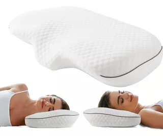 Almohada Ortopédica Memory Foam Cervical Gel Viscoelástica