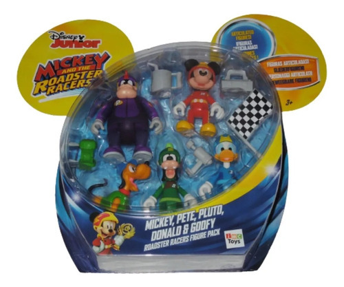 Pete Donald Pluto Mickey And The Roadster Racers Blister X 5