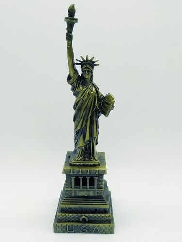 Miniatura Estatua Liberdade New York Metal Enfeite 18cm