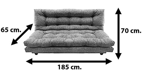 Sofa Cama Individual Futton Converti Cama Puff Taurus | Meses sin intereses