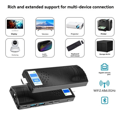 Pc Stick Sem Ventoinha J4125 Pc Win 11 Pro Wifi5 8 Gb 128