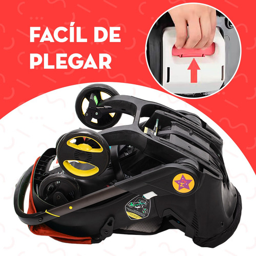 Carriola Convertible Mima2 Con Autoasiento Para Paseo Color Rojo Chasis Negro