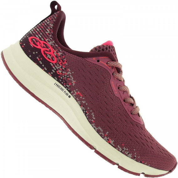 tenis olympikus fancy vinho feminino