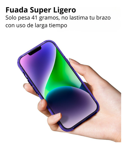 Funda Uso Rudo Rainbow Magsafe Diseño Para iPhone 12 Pro Max