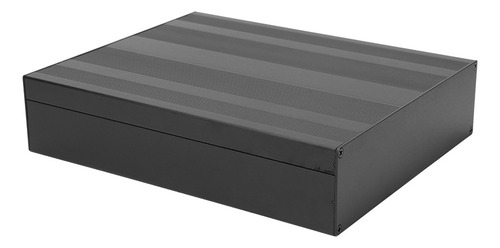 Caja Electrónica Negra Mate Para Proyectos De Aluminio