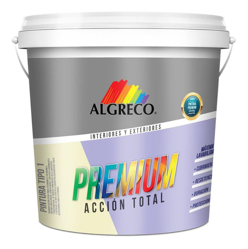 Pintura Vinilo Premium Tipo 1 Blanco Hueso Cuñete (99400505