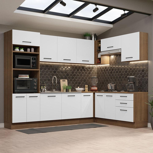 Cozinha Completa Cant Madesa Agata 479001 C Arm Bal S Tam Rb Cor Branco