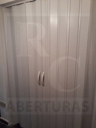 Puerta Plegable Premium Pvc Española Blanco 80 X 223 Alto