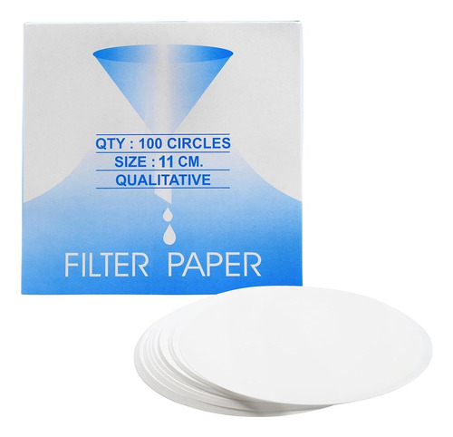 Papel Filtro Cualitativo D=11cm Velocidad Media Ceniza 0,11%