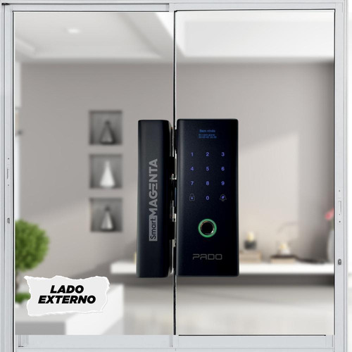 Imagem 3 de 7 de Fechadura Eletrônica Pado Fdv200 Para Porta De Vidro