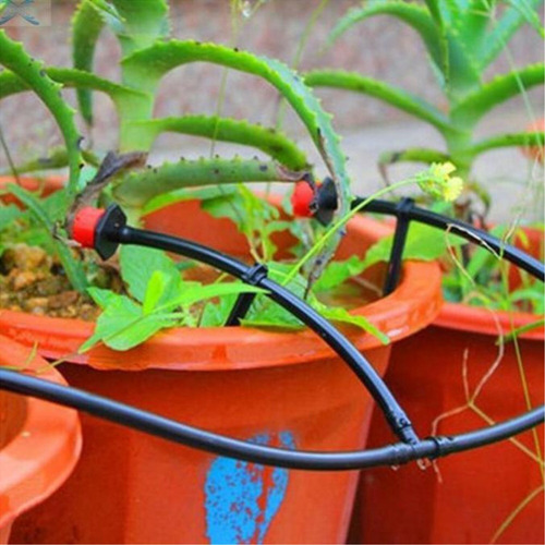 Imagen 5 de 8 de Manguera Con Sistema Riego Goteo Kit Plantas Jardín