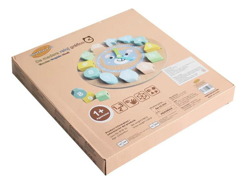 Juego De Encaje Didáctico Universal Fun Reloj De Encaje