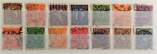 Alemania Reich, Lote 14 Sellos 1921-22 Usados L15183