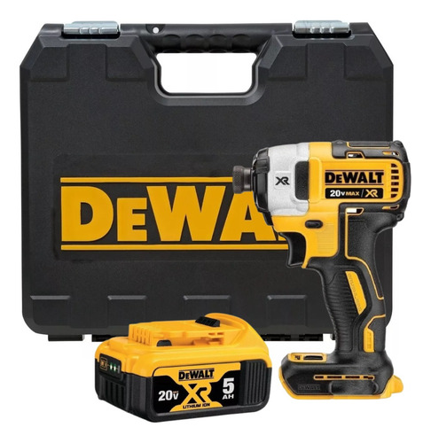 Parafusadeira De Impacto Brushless Dewalt Dcf887 Sem Carreg. Cor Amarelo