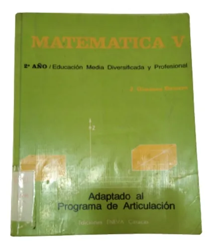 comprar Matemática V 2º Año Ciclo Diversificado \u002F J. Giménez Romero