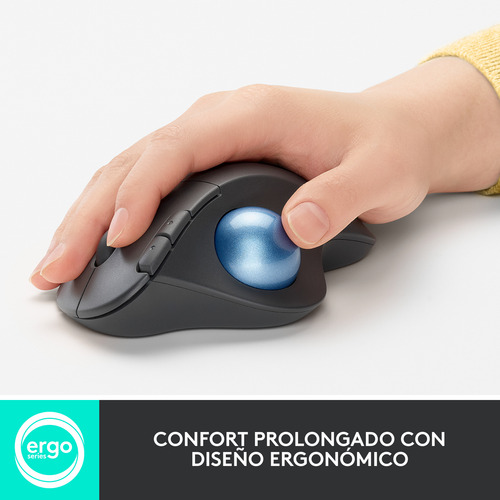 Mouse Trackball Inálambrico Logitech Ergo M575s, Grafito