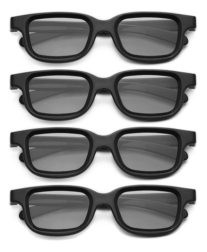 Gafas 3d Pasivas Polarizadas Para Televisores 3d Reales, Cin