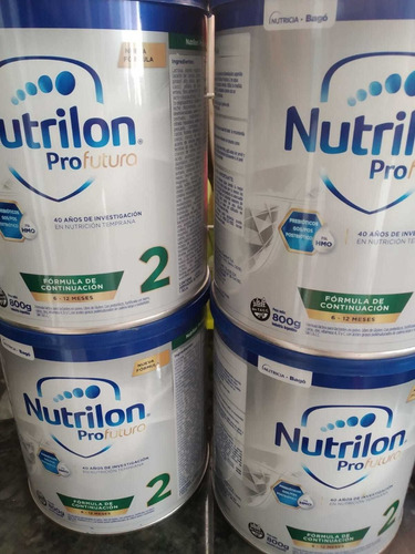 Imagen 3 de 3 de Leche De Fórmula En Polvo Sin Tacc Nutricia Bagó Nutrilon Profutura 2 En Lata De 800g - 6 A 12 Meses