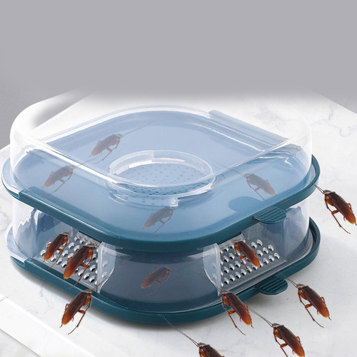 Imagen 1 de 5 de Caja Trampa Para Cucarachas, Reutilizable, Doméstica