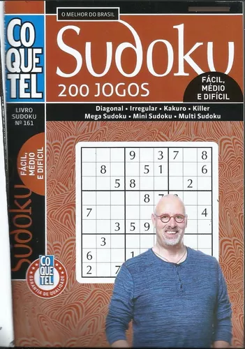 Kit 3 Revistas Coquetel Sudoku com Brinde