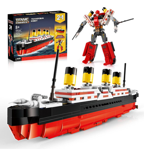 Juguetes Jojo&peach Titanic Stem, Modelo Titanic 2 En 1 Y...