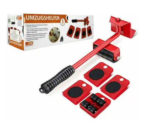 Kit Desplazamiento Carga Pesada Ruedas Antideslizante Gato