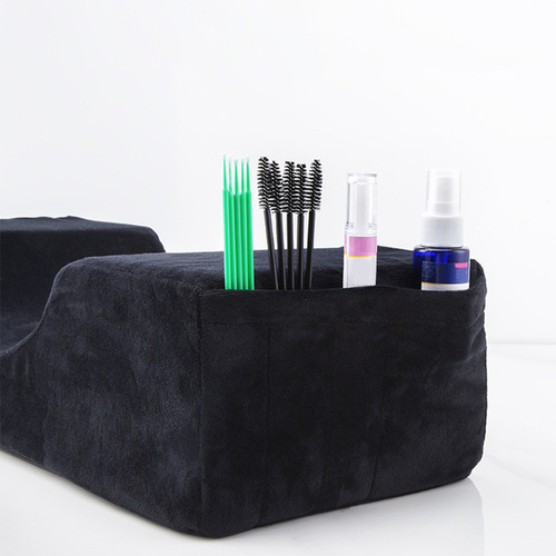 Almohada De Masaje Extensión Pestañas Espuma En Forma U Profesional Color Negro