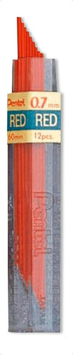 Grafite 0.7mm Pentel Color Vermelho