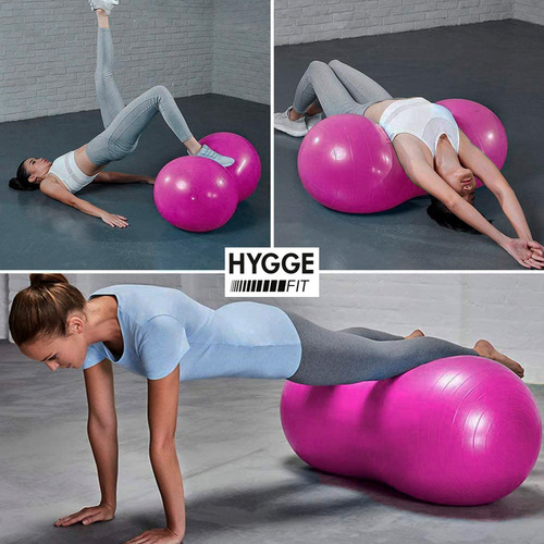Imagen 8 de 10 de Pelota Maní Ovalada Esferodinamia Grande Pilates Yoga Gym