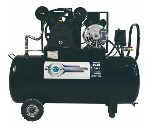Compresor de aire eléctrico Carroll CAR-H102B 108L 1.5hp