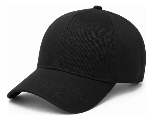 Boné Aba Curva Liso Básico Ajuste Unissex Masculino Baseball Preto U
