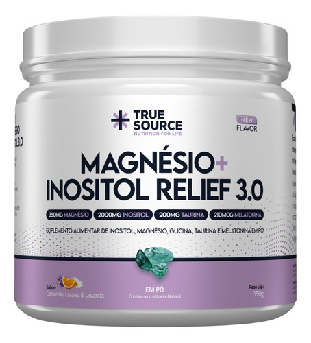 True Magnésio + Taurina + Inositol Relief 3.0 True Source