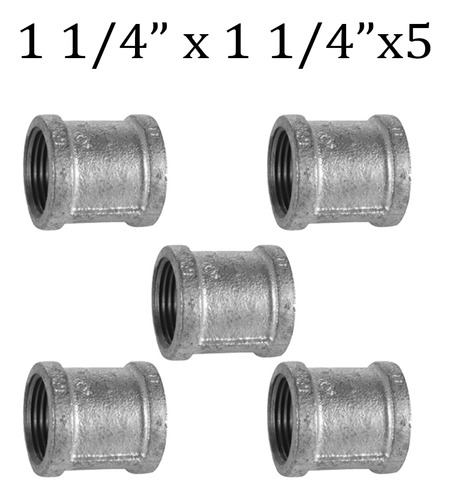 Copla 1 1/4 X1 1/4 Hi/hi Galvanizada Pack 5 Unidades Aguafer