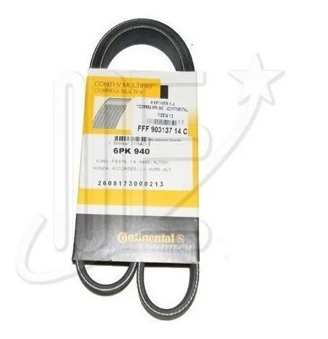 Correa 6pk-940 -continental- Fiesta 1.3**