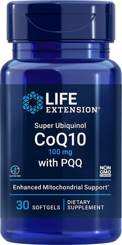 Super Ubiquinol Coq10 Life Extension 100 Mg 30capsulas