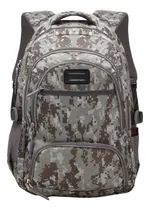 Comprar Mochilas Camufladas Para Notebook 15.6 Pulgadas Acolchada Color Gris Oscuro Diseño De La Tela Camuflado