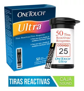 Tiras Reactivas Para Glucosa One Touch Ultra 50 Unidad Caja