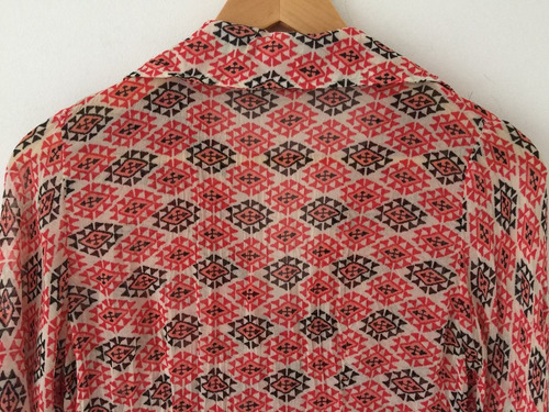 Camisa Blusa Talle Imperio Motivo Étnico Y Lentejuelas Sweet