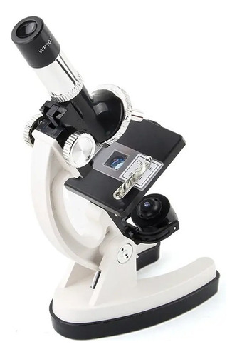 Set Microscopio + Kit De Accesorios 1200x Maletin Plastico