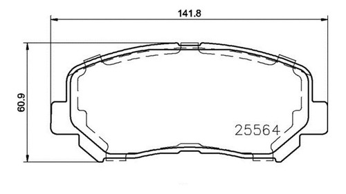 Imagen 2 de 4 de Balatas Brembo (d) Low Jeep Cherokee 14-19 Dodge Dart 13-15