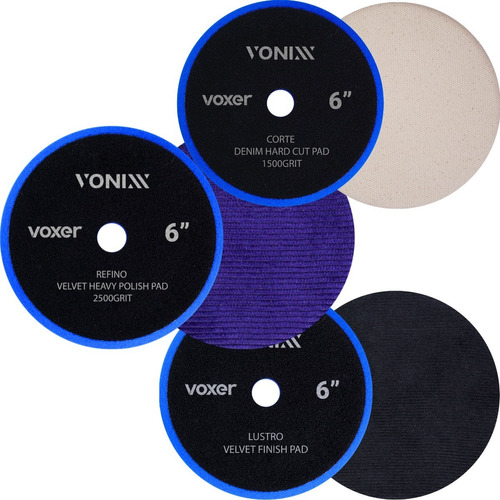 Kit Boinas Vonixx Jeans E Veludo 6 Pol Corte/refino/lustro